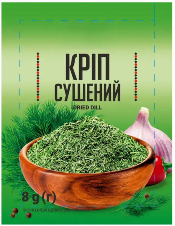 Кріп сушений фасований